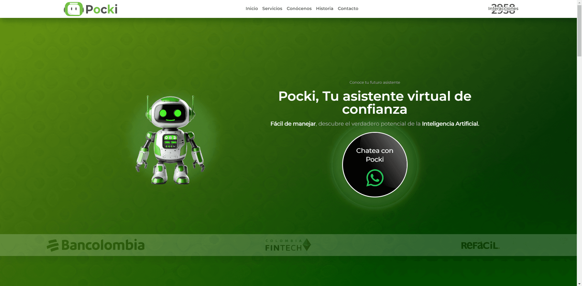 Screenshot of Pocki — WhatsApp AI Agent